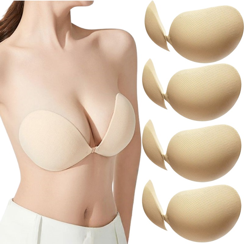 푸쉬업 스티키 브라 두꺼운 투명 실리콘 가슴 패드 접착 - Push Up Bra Silicone 리뷰 및 가격
